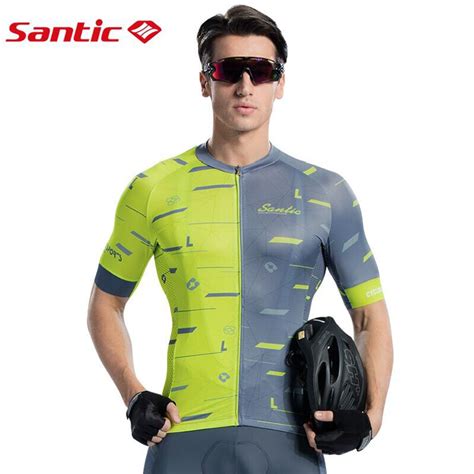 Santic Cycling Jersey Summer Sports Short Sleeve Shirt Bike Bicycle Clothing Maillot Ciclismo