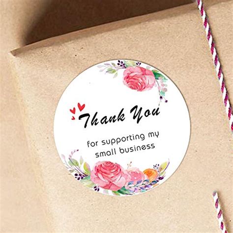 Thank You For Supporting My Small Business Stickers Thank You Stickers