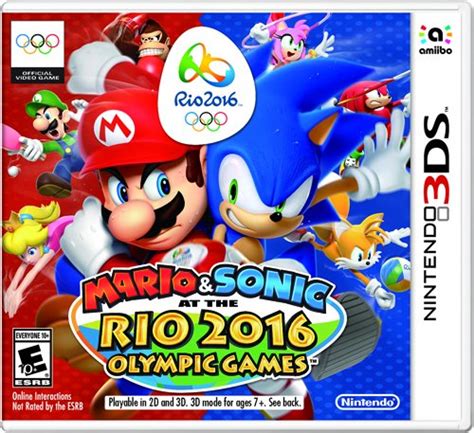 Amazon Com Mario Sonic At The Rio 2016 Olympic Games Nintendo 3DS