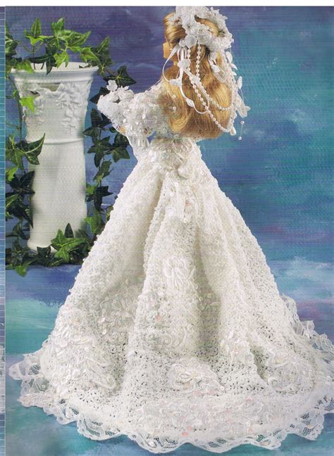 Barbie Crochet Dress Pattern Bride Dress Pdf Etsy