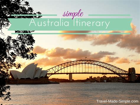 Simple Australia Itinerary