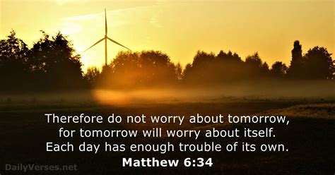 Matthew 634 Bible Verse