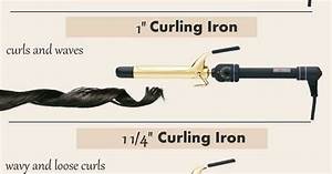 Curling Iron Sizes Guide Hūrr Pinterest Curling Iron Size Iron