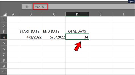 How To Calculate Days Between Two Dates In Excel