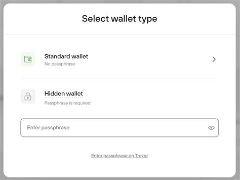 Trezor Hardware Wallet Passphrase And Hidden Wallet Issues