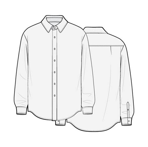 Button Up Shirt Pdf Sewing Pattern Sizes Xs S M L Xl Etsy