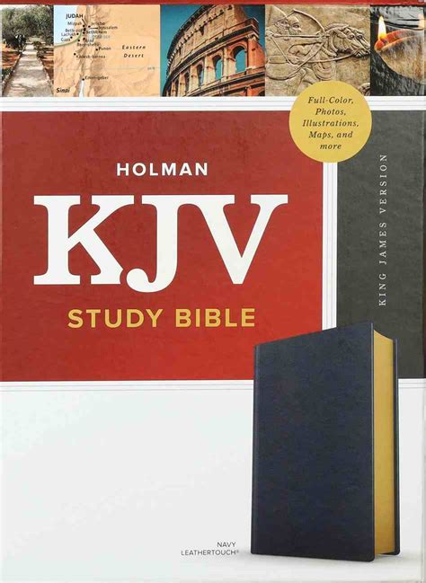 Kjv Study Bible Full Color Navy By Holman Bible Publishers Koorong