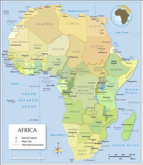 A Map Of Africa And Its Countries Hofvanbreda