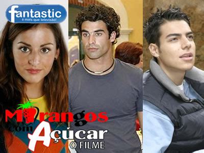 Morangos com açúcar foi uma série juvenil portuguesa transmitida pela tvi entre 30 de agosto de 2003 e 15 de setembro de 2012, totalizado 9 temporadas e mais de 2000 episódios, da autoria da casa da criação. Joana Duarte, Tiago Aldeia e João Catarré em "MCA - O Filme" - Fantastic - Mais do que Televisão