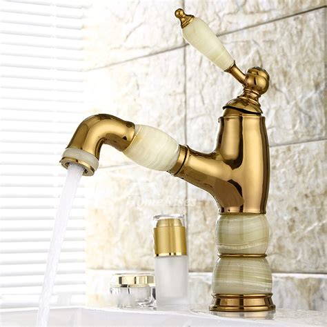 15 unique bathroom faucets review. Unique Bathroom Faucets Polished Brass Single Handle Gold ...