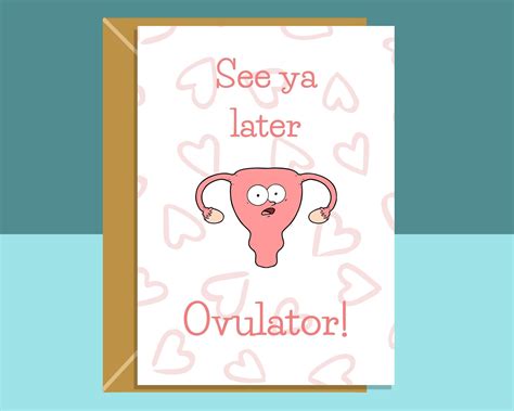 Funny Hysterectomy Card See Ya Later Ovulator Get Well Etsy
