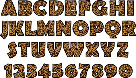 Leopard Font Svg Leopard Alphabet Svg Leopard Buchstaben Und Etsy