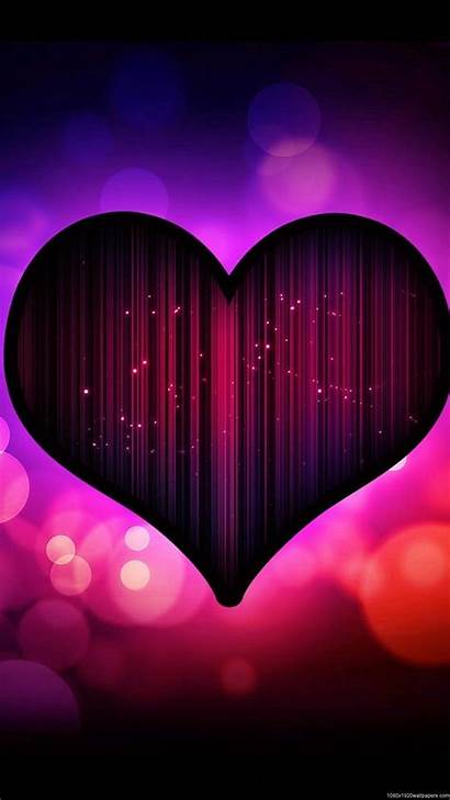 Heart Cool Hearts Wallpapers Backgrounds Purple Neon