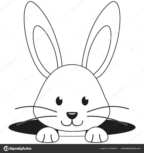 Mewarna07 Kleurplaat Gezicht Schattig Konijn