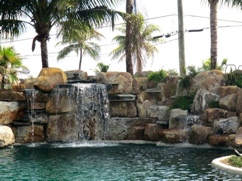 Pool Waterfall Tropical Pool Miami By Matthew Giampietro Garden