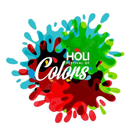 Holi Color With Colors Splashes Vector Holi Splash Color Png And