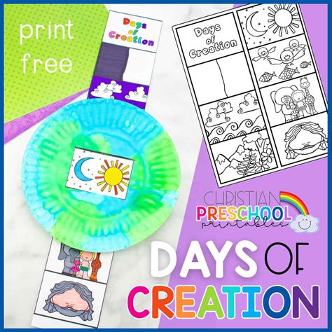 Creation Preschool Printables Christian Preschool Printables