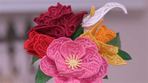 3d Freestanding Lace Flowers Freestanding Lace Embroidery Embroidery