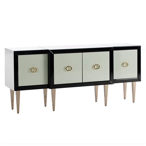 Es fundamental y por eso tienes una gran variedad de estilos desde los los aparadores de color blanco están de moda y son muy fáciles de combinar con otros muebles blancos. Aparador de cristal en blanco y negro, 180x45x80 cm — Qechic