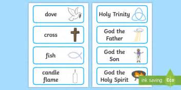 Christian Signs And Symbols Word Cards Teacher Made