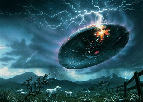 On april 13th 2019, the ufo family got the tragic news that our bandmate paul raymond had died of a. Ufo: The Roswell Incident (artwork) Photograph by David ...