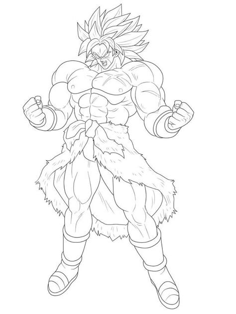 Printable Broly Coloring Pages Anime Coloring Pages