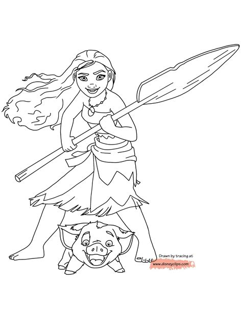 Moana Printable Coloring Pages
