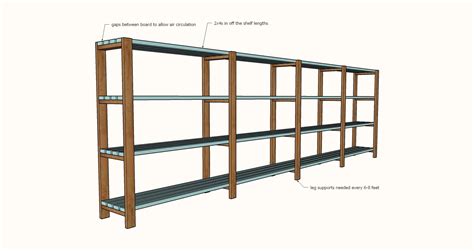 These diy garage storage shelves by crafted workshop aim to make use of that wasted space, transforming it into an excellent storage opportunity. Ana White | Build a Easy, Economical Garage Shelving from 2x4s | Free and Easy DIY Project and ...