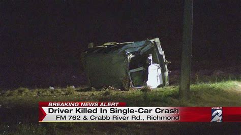 Driver Killed In Single Car Crash In Richmond Youtube