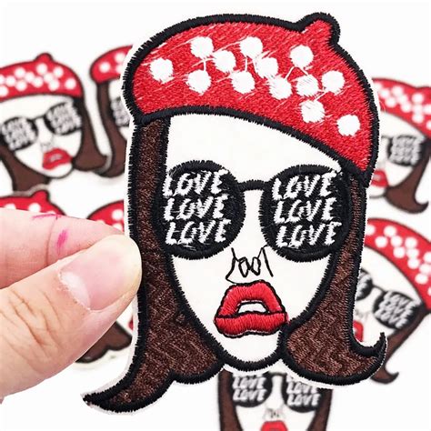10pcs Fashion Girls Embroidered Patches For Clothing Iron On Patches