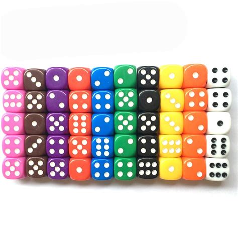 Game Set Party Lot Dice Dice 6 Colors Dices Dices Set 10 Sided