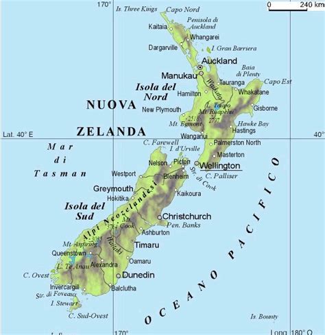 Cartina Fisica Della Nuova Zelanda Sommerkleider 2015