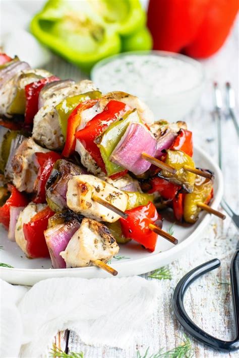 Grilled Greek Chicken Shish Kabobs Recipe With Images Chicken