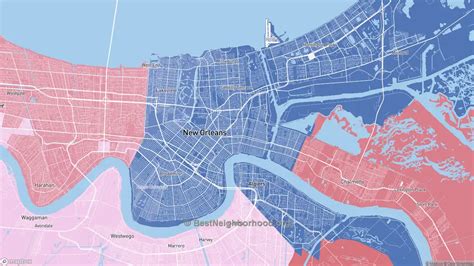 Orleans Parish La Political Map Democrat And Republican Areas In Orleans Parish