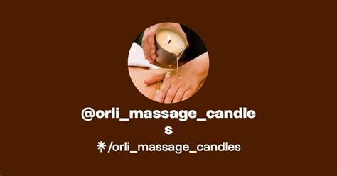 orli massage candles instagram facebook tiktok linktree