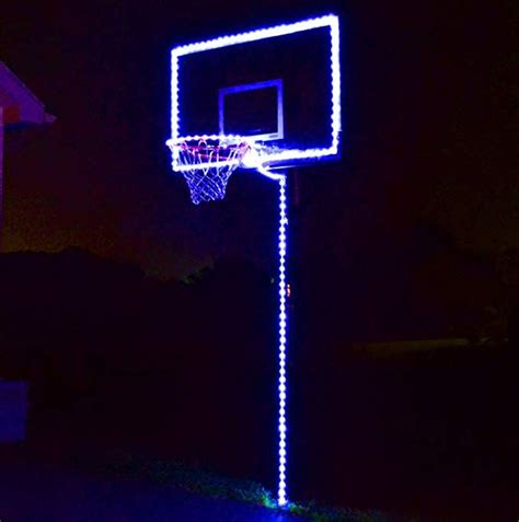 Glowcity Light Up Basketball Hoop Lighting Kitlight Up Basketball Not Inlcuded Blue Hoop