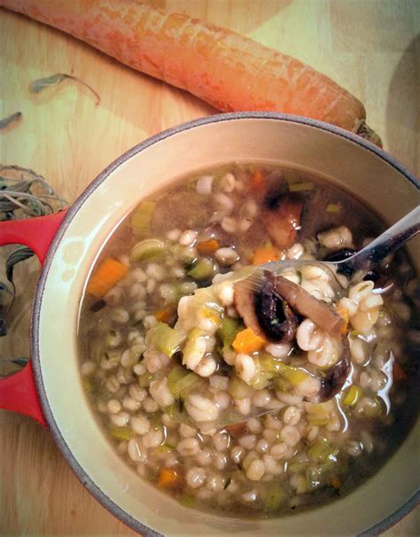 Healthy Mushroom Soup Recipe With Barley & Leek - Formula