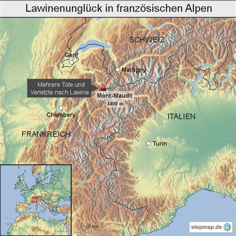 Frankreich schweiz deutschland karte v1.3.1 ets2. StepMap - Lawinenunglück in französischen Alpen ...