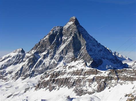 The Rarely Seen Italian Side Of Mount Cervino Also Known As Matterhorn