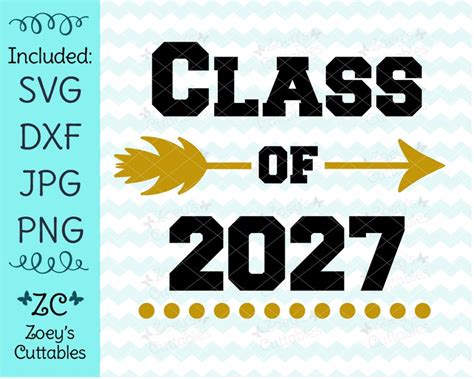Class Of 2027 Svg Graduation Svg End Of School Year Etsy