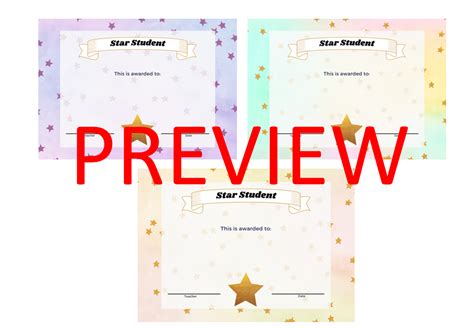Star Student Awards Editable Made By Teachers