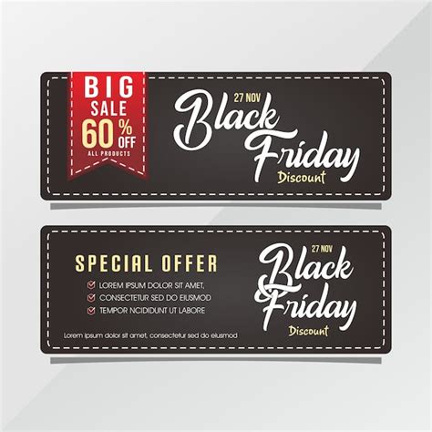 Premium Vector Black Friday Discount Banner Sale