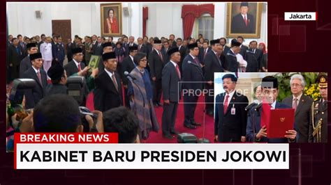 Full Pelantikan Menteri Baru Kabinet Jokowi JK YouTube