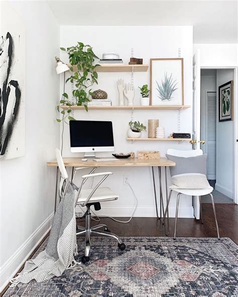 Boho Office Ideas 20 Clean And Bright Offices Youll Love • Poplolly Co