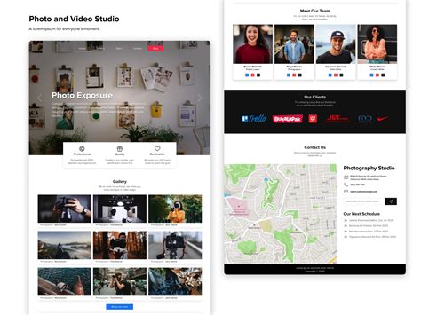 Photo Studio Gallery Landing Page By Ramadhan Lutfi Hanafiah On Dribbble