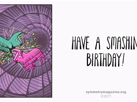 Physics Birthday Card Another Year Wiser Symmetry Magazine Birthdaybuzz
