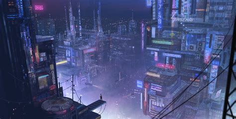 Sci Fi Cyberpunk Hd Cityscape Hd Wallpaper Rare Gallery