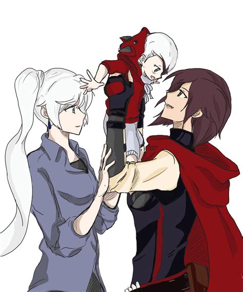 Ruby Weiss And Their Kid By Ayaarose From Tumblr Rwby
