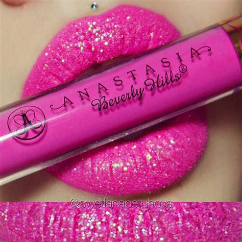 Barbielicious Glitter Lipstick Glitter Gel Nails Pink Glitter