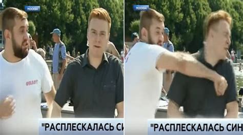 Watch Russian News Anchor Gets Punched In The Face On Live Tv Trending News The Indian Express